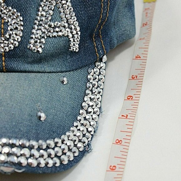 Womens USA Silver Baseball Cap - Picture 11 of 15